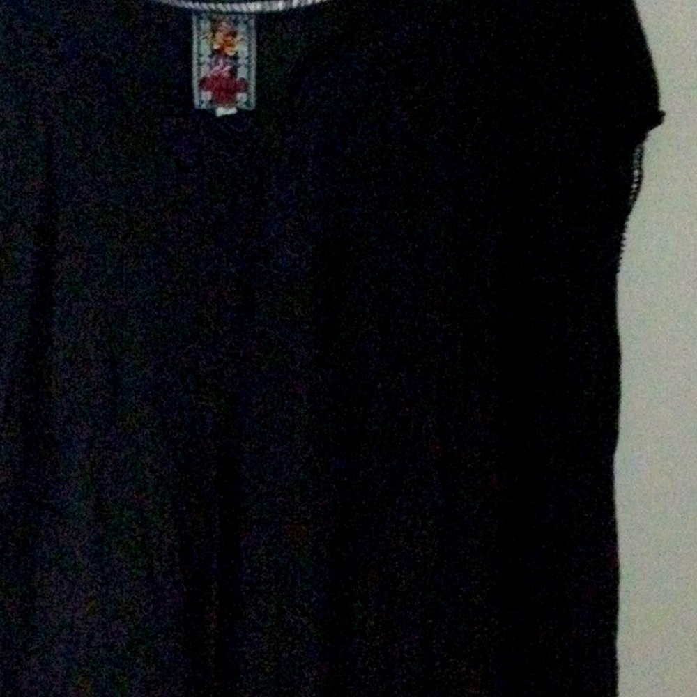 Johnny was tunic, size 1x, black, EUC